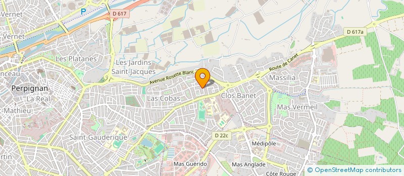 localisation de l'entreprise RESIDENCE DU STADE  PERPIGNAN