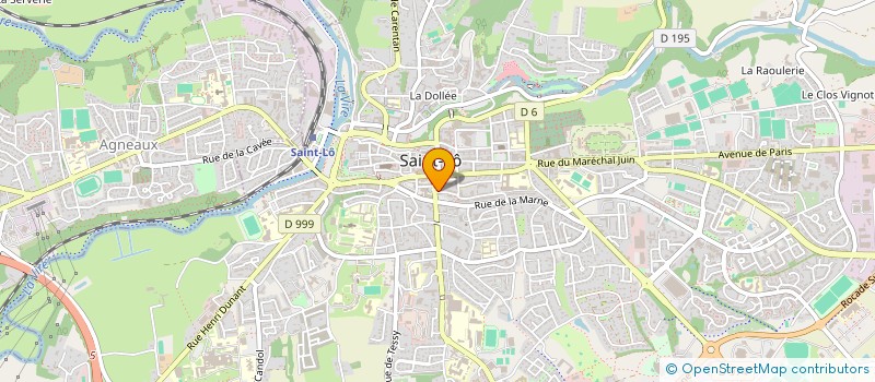 localisation de l'entreprise RESIDENCE DU THEATRE  SAINT-LO