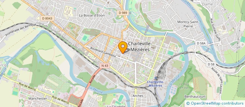 localisation de l'entreprise RESIDENCE DUBOIS CRANCE  CHARLEVILLE-MEZIERES