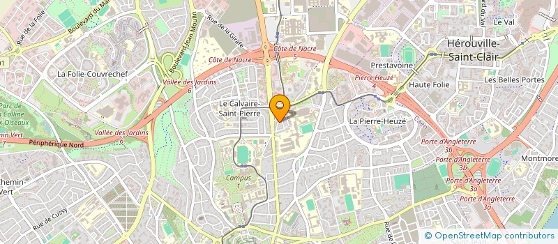 localisation de l'entreprise RESIDENCE DUMONT D'URVILLE à CAEN