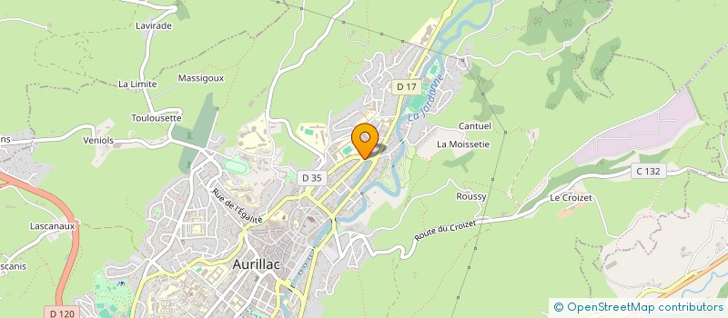 localisation de l'entreprise RESIDENCE DUPUY à AURILLAC