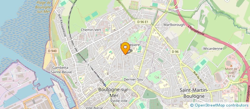 localisation de l'entreprise RESIDENCE EDEN PARK à BOULOGNE-SUR-MER