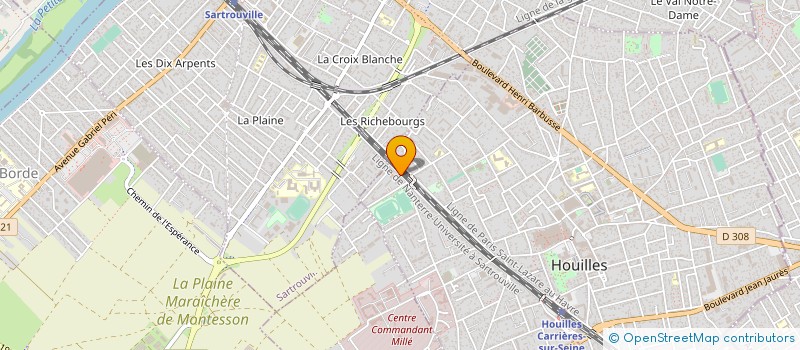 localisation de l'entreprise RESIDENCE EDISON  HOUILLES