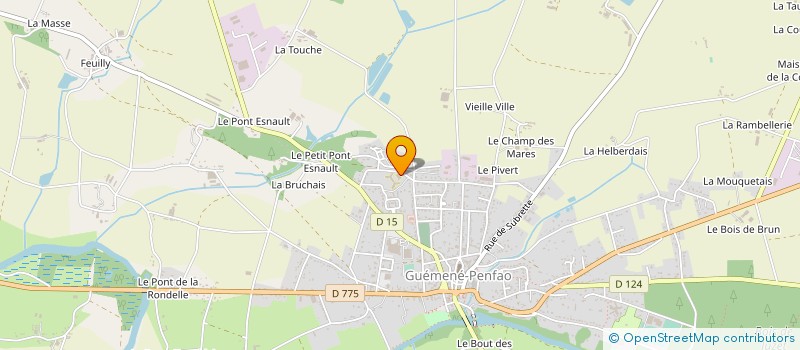 localisation de l'entreprise RESIDENCE EHPAD VALLEE DU DON à GUEMENE-PENFAO