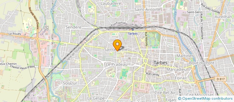 localisation de l'entreprise RESIDENCE ELISABETH  1 SYNDIC FONCIA  TARBES