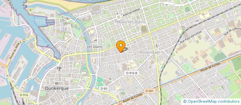 localisation de l'entreprise RESIDENCE EMERAUDE à DUNKERQUE