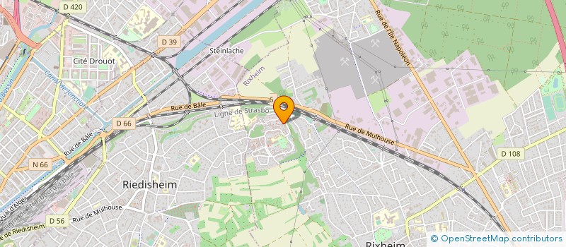 localisation de l'entreprise RESIDENCE ENTREMONT 36-38-40-42  RIXHEIM