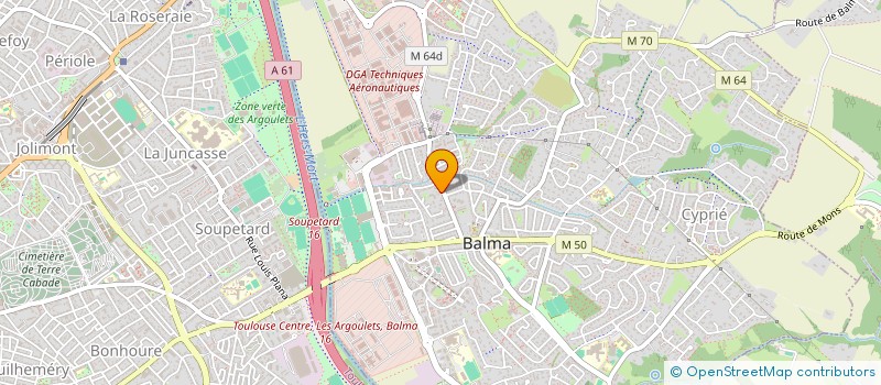 localisation de l'entreprise RESIDENCE EQUATEUR  BALMA