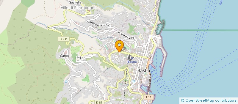 localisation de l'entreprise RESIDENCE EUGENIA à BASTIA