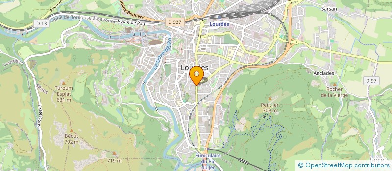 localisation de l'entreprise RESIDENCE EXCELSIOR -  SYNDIC FONTAN  LOURDES