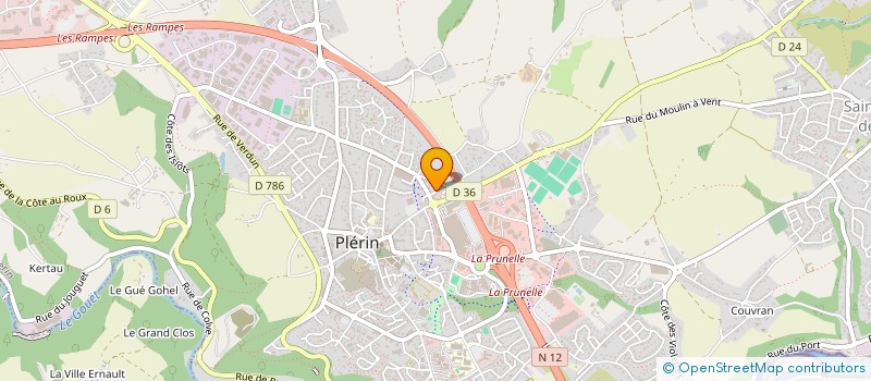 localisation de l'entreprise RESIDENCE FLEUR DE MER  PLERIN