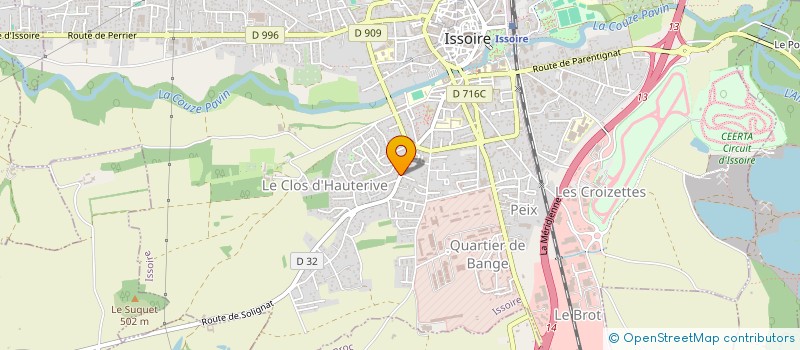 localisation de l'entreprise RESIDENCE FLORIDE  ISSOIRE