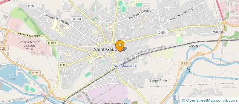localisation de l'entreprise RESIDENCE FONTAINES DU CAGIRE à SAINT-GAUDENS