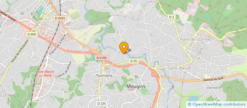 localisation de l'entreprise RESIDENCE FONTNEUVE à MOUGINS