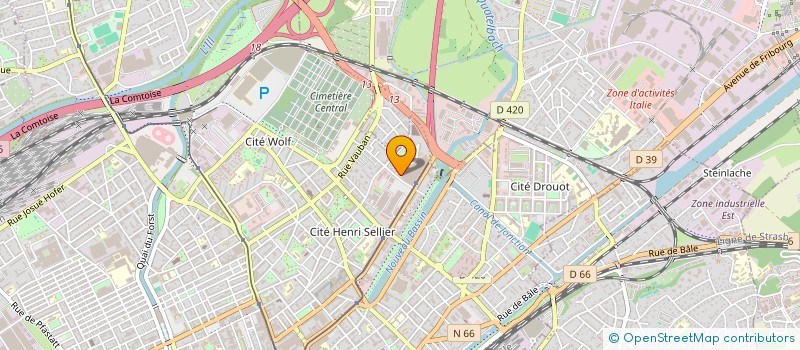 localisation de l'entreprise RESIDENCE FOUQUET  MULHOUSE