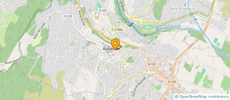 localisation de l'entreprise RESIDENCE FRANCE à AUBENAS