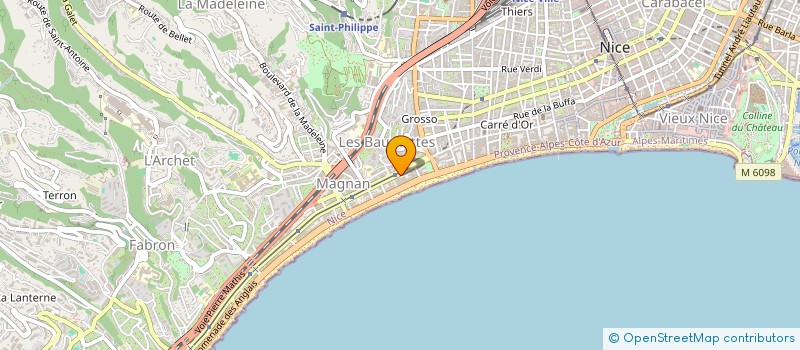 localisation de l'entreprise RESIDENCE FRANCE RIVIERA à NICE