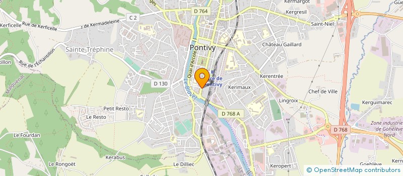 localisation de l'entreprise RESIDENCE FRIEDLAND à PONTIVY