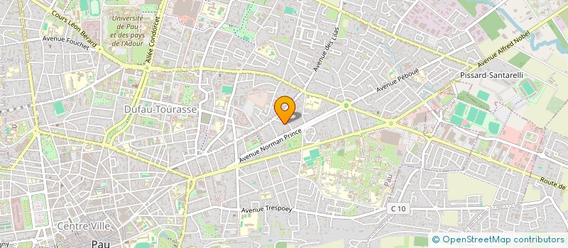 localisation de l'entreprise RESIDENCE GABRIELE D ANNUNZIO à PAU