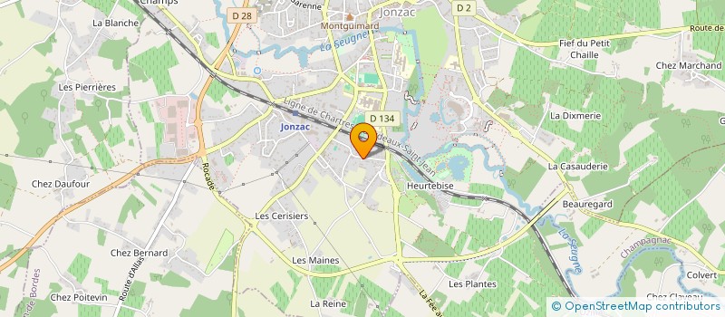 localisation de l'entreprise RESIDENCE GAIA  JONZAC