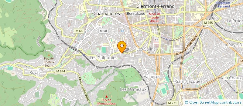 localisation de l'entreprise RESIDENCE GAMBETTA  CHAMALIERES