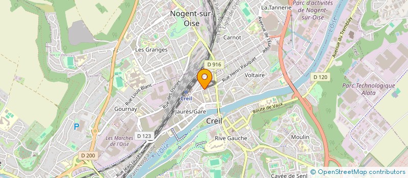 localisation de l'entreprise RESIDENCE GAMBETTA  CREIL