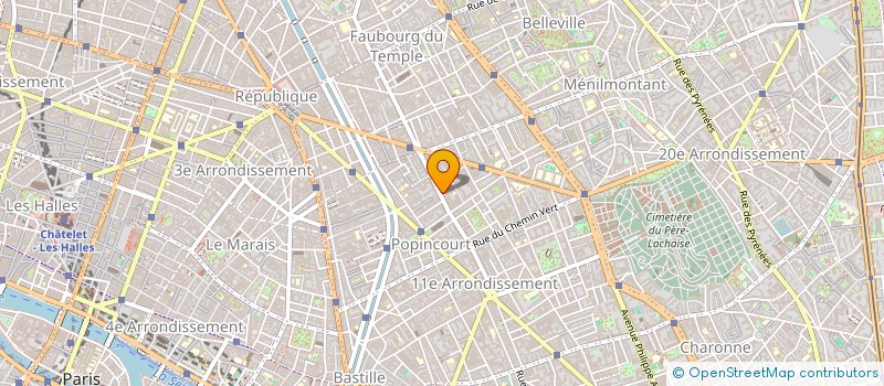 localisation de l'entreprise RESIDENCE GAUTIER WENDELEN à PARIS