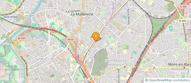 localisation de l'entreprise RESIDENCE GAY LUSSAC à LA MADELEINE