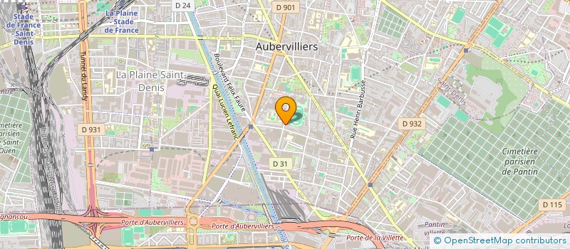 localisation de l'entreprise RESIDENCE GEMIER 25  AUBERVILLIERS