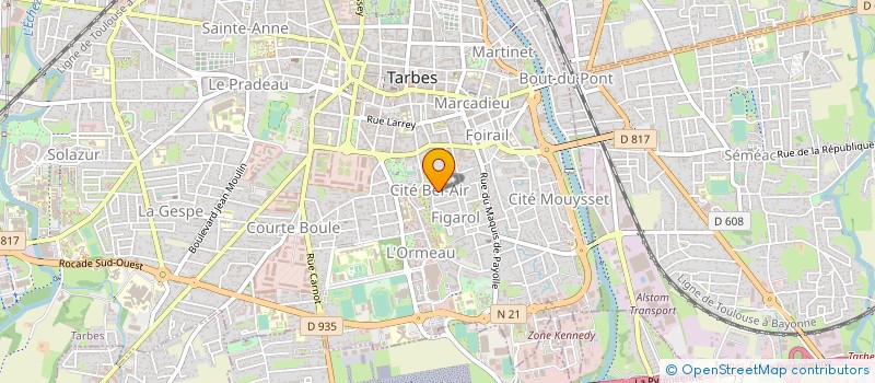 localisation de l'entreprise RESIDENCE GEORGES LASSALLE  TARBES