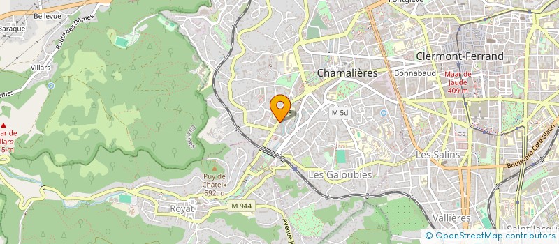 localisation de l'entreprise RESIDENCE GEORGES SAND  CHAMALIERES