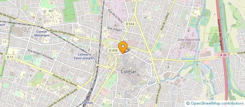 localisation de l'entreprise RESIDENCE GOLBERY  COLMAR