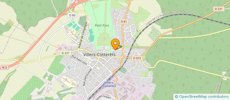 localisation de l'entreprise RESIDENCE GRAND BOSQUET EHPAD PUBLIC à VILLERS-COTTERETS