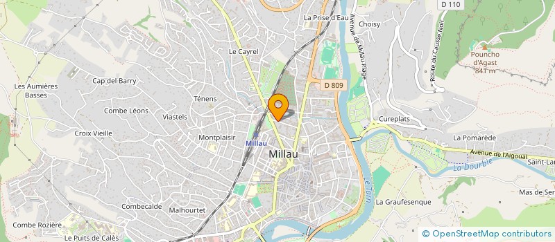 localisation de l'entreprise RESIDENCE GUIBERT  8  MILLAU