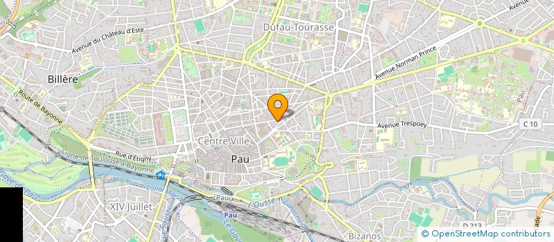 localisation de l'entreprise RESIDENCE GUICHENNE 7 à PAU