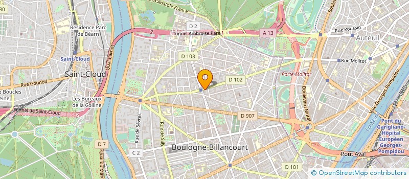 localisation de l'entreprise RESIDENCE HAPPY SENIOR VALENCIENNES à BOULOGNE-BILLANCOURT