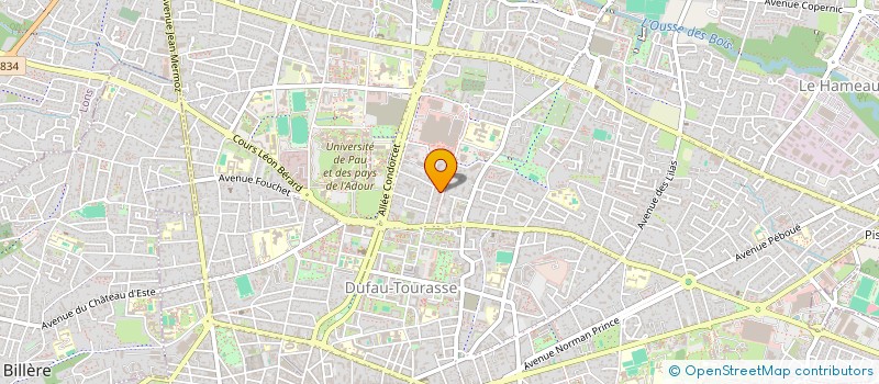 localisation de l'entreprise RESIDENCE HARVARD à PAU