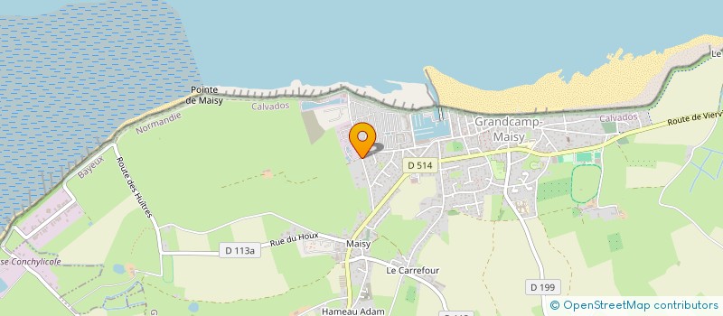 localisation de l'entreprise RESIDENCE HASTINGS GRANDCAMP MAISY  GRANDCAMP-MAISY