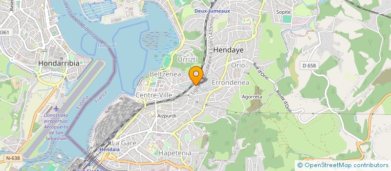 localisation de l'entreprise RESIDENCE HAUTS DE BIANTENIA  HENDAYE