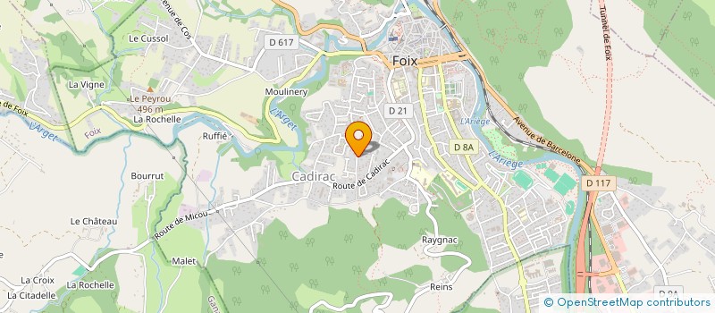 localisation de l'entreprise RESIDENCE HAUTS DE CADIRAC à FOIX