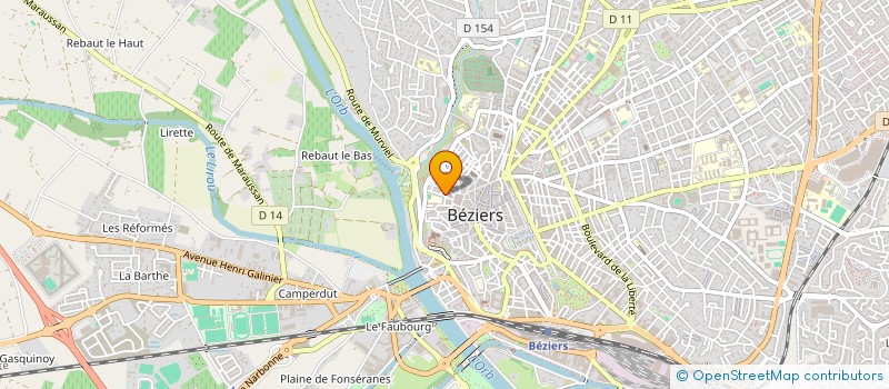 localisation de l'entreprise RESIDENCE HENRI IV  BEZIERS