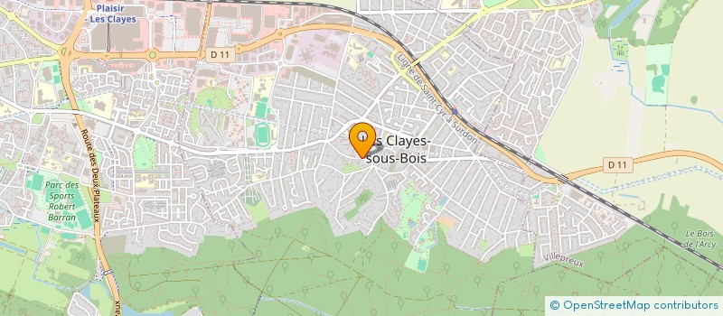 localisation de l'entreprise RESIDENCE HENRI PROU  LES CLAYES-SOUS-BOIS