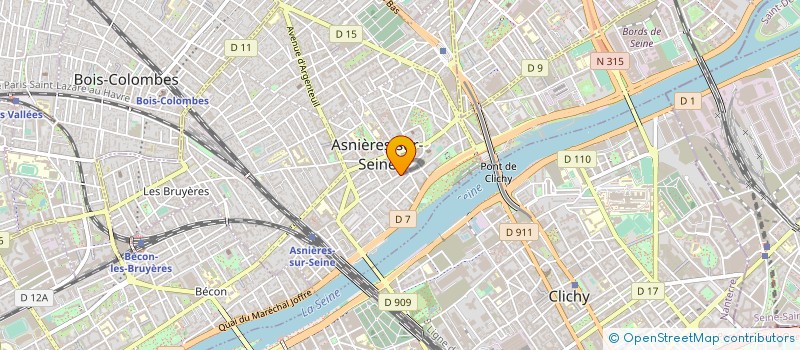 localisation de l'entreprise RESIDENCE HOME DE FRANCE à ASNIERES-SUR-SEINE