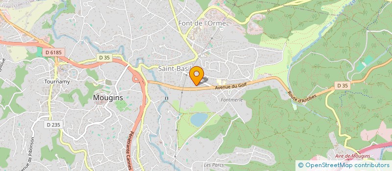 localisation de l'entreprise RESIDENCE HOTELIERE DU GOLF DE MOUGINS à MOUGINS
