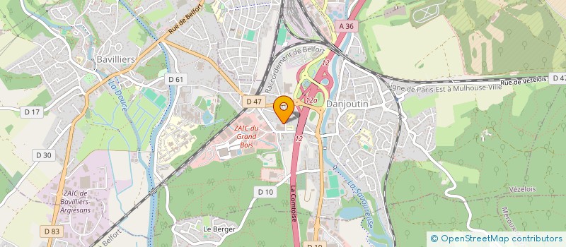 localisation de l'entreprise RESIDENCE IMMOBILIERE SAZAK à DANJOUTIN