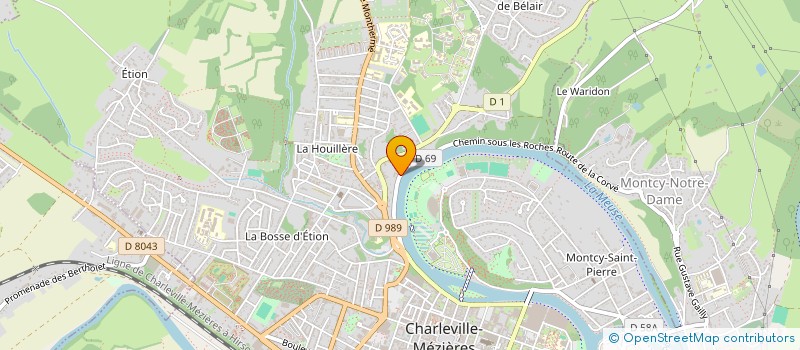 localisation de l'entreprise RESIDENCE ISOLA BELLA  CHARLEVILLE-MEZIERES