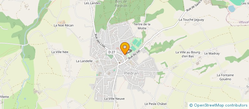localisation de l'entreprise RESIDENCE JARDINS DE BREIZH 2  PLEDRAN