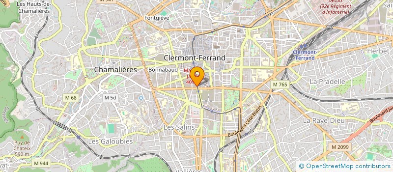 localisation de l'entreprise RESIDENCE JAUDE  CLERMONT-FERRAND