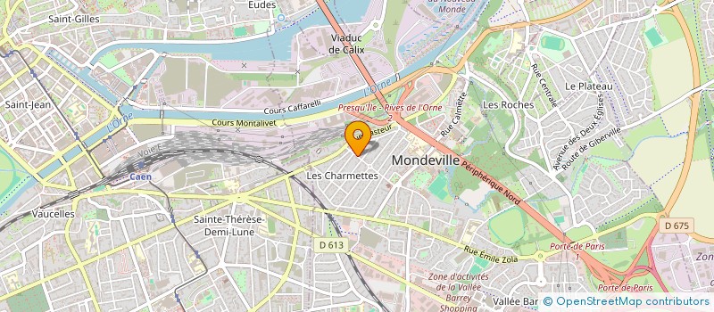 localisation de l'entreprise RESIDENCE JEAN JAURES  MONDEVILLE