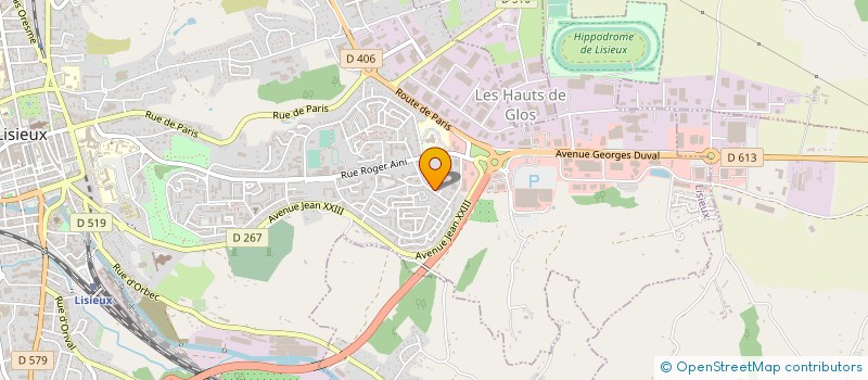 localisation de l'entreprise RESIDENCE JEAN SEBASTIEN BACH  LISIEUX